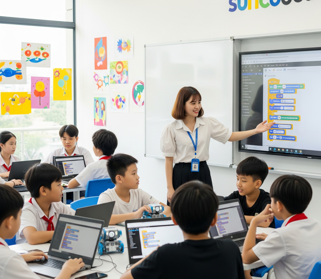 RoboScratch - Lập trình Robot thông minh với mBot 1 lop hoc robotic