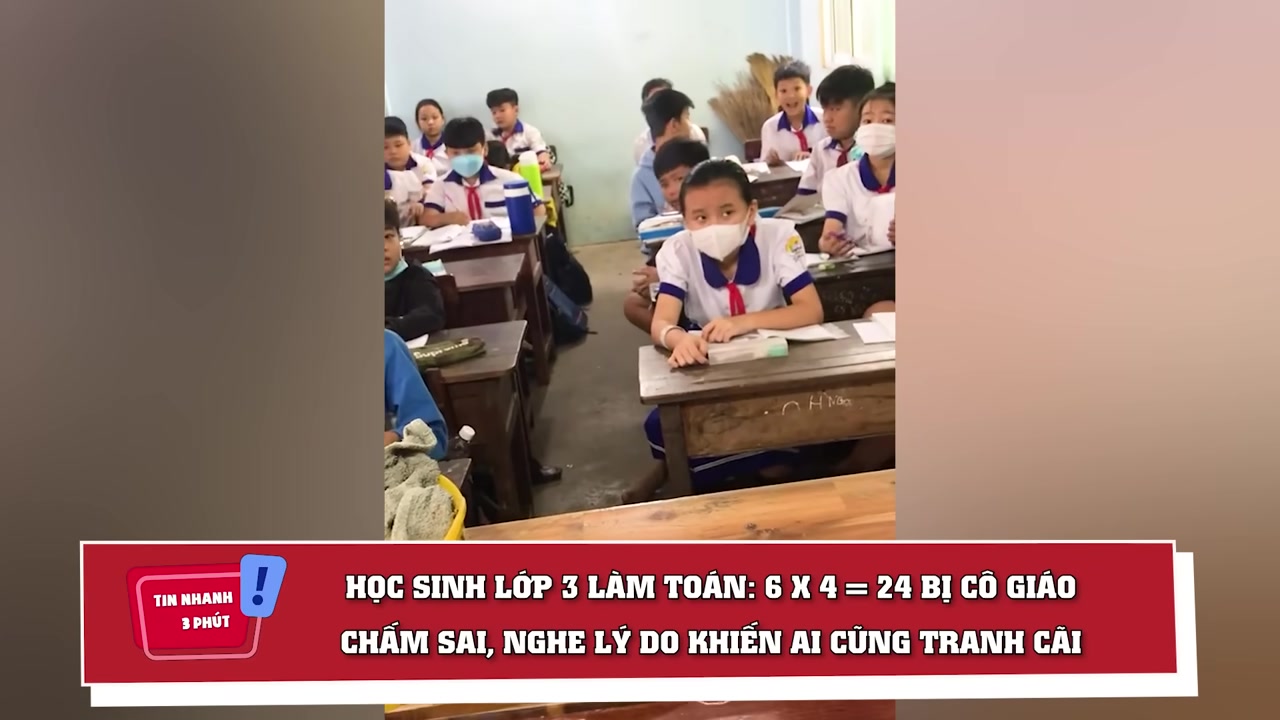 Hình ảnh minh họa tiêu đề video về bài toán gây tranh cãi.