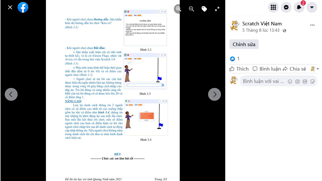 Giao diện chính của trò chơi với cột cờ, câu hỏi, ô nhập đáp án và bộ đếm thời gian.