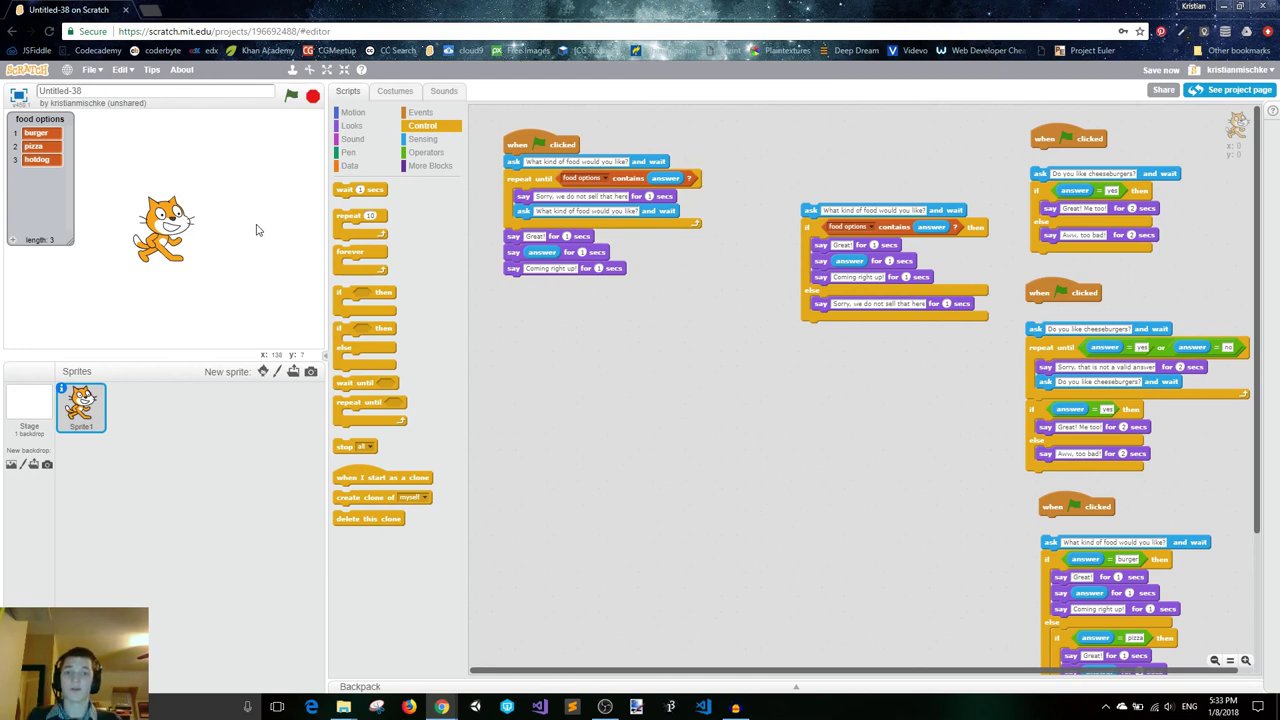Tổng kết cuối video với các khối lệnh chính được hiển thị rõ ràng.