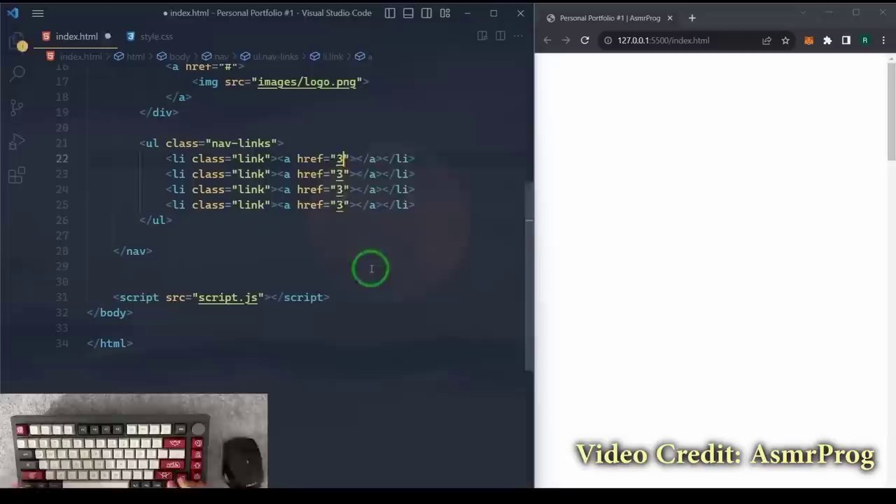 Học code: Bắt đầu từ đâu khi có cả núi tài nguyên? 3 Giao diện một trang web đơn giản với các khối HTML và CSS được chú thích rõ ràng.