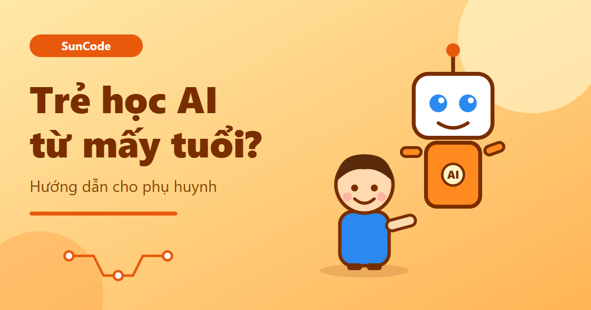 Trẻ em học trí tuệ nhân tạo AI cùng robot minh họa